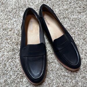 Dr. Scholl's Faux Leather Nice Day Penny Loafer Slip On Comfort Shoe Black